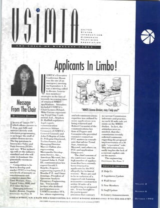 USIMTA NEWSLETTER FALL 1992