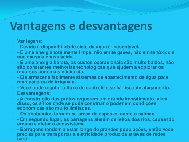 Desvantagens Das Barragens Hidreletricas