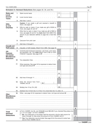 The 6-page US income tax form for non residents that boxing champ Manny Pacquiao would have filled up for 2009