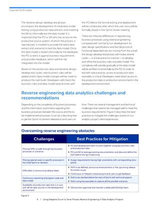 Cognizant 20-20 Insights
9 / Using Adaptive Scrum to Tame Process Reverse Engineering in Data Analytics Projects
The itera...