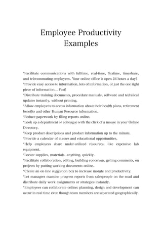 Using An Intranet Within A Company