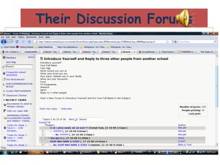 Their Discussion Forums 