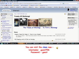 You can visit the  class  now – Username:  guest706  Password - guest   