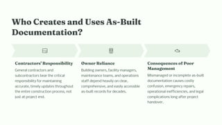 Faster Construction Closeout Through Reliable As-Built Documentation | PDF