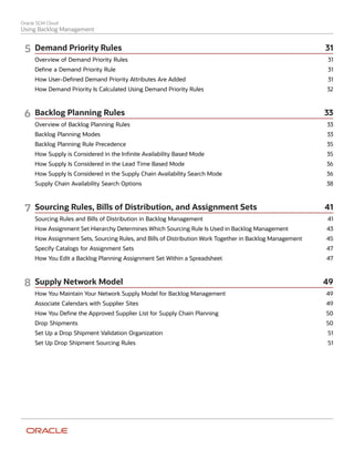 Order Backlog Oracle Using backlog-management | PDF