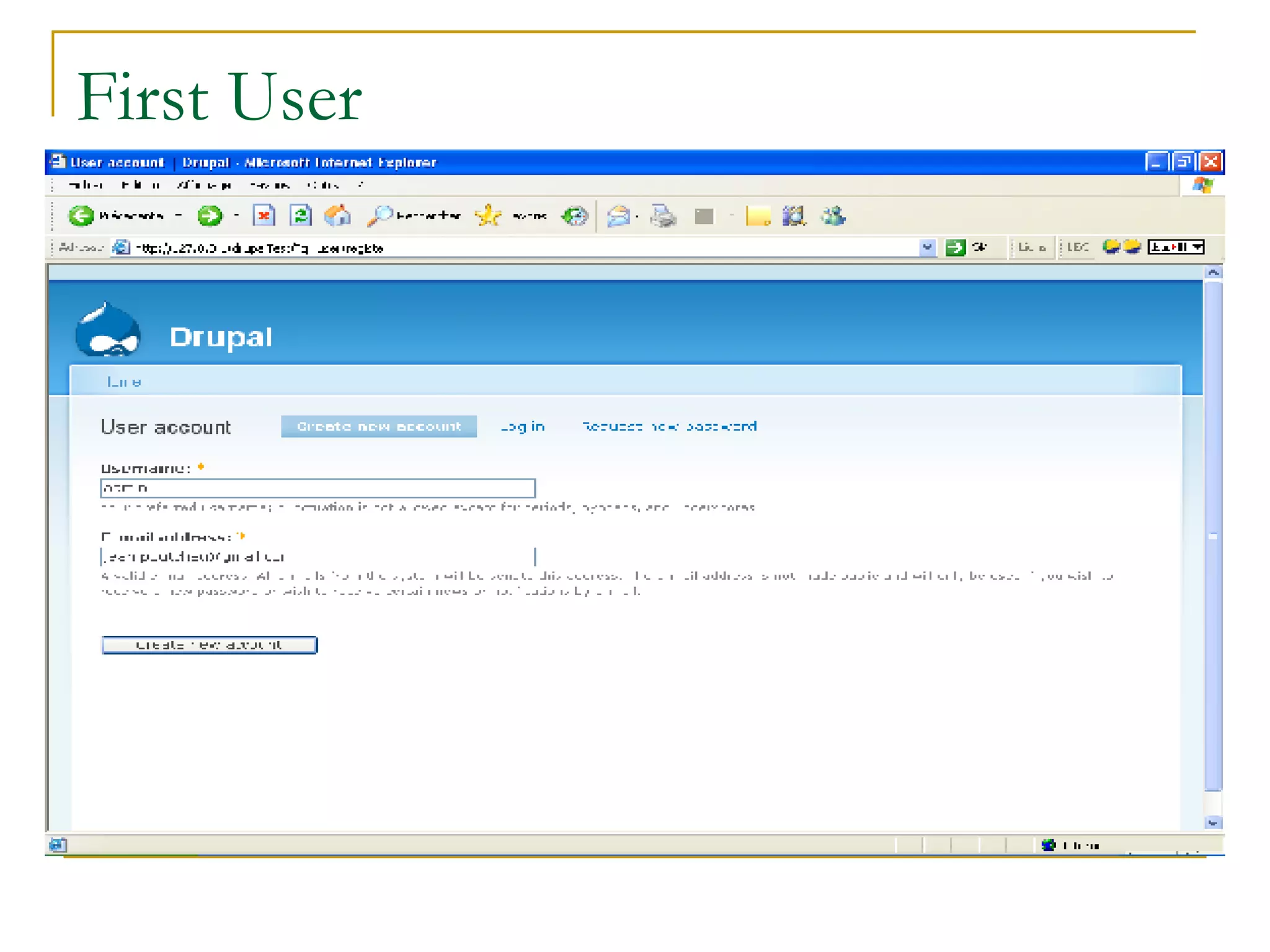 First User 