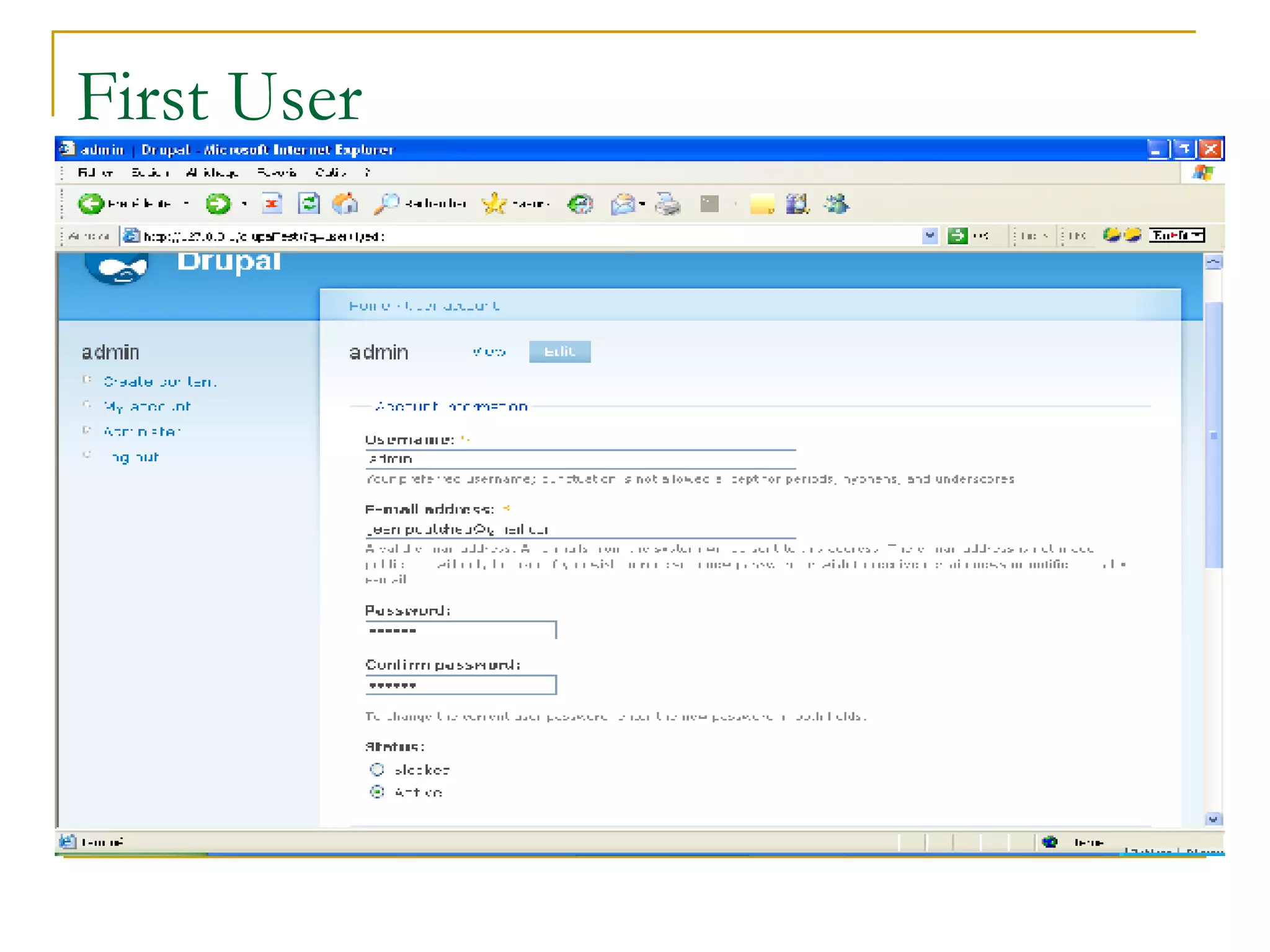 First User 