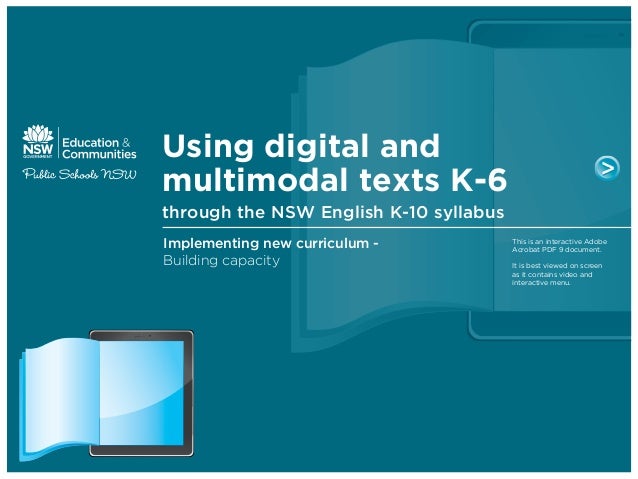Using Digital And Multimodal Texts 1 Using Digital And Multimodal Texts 1