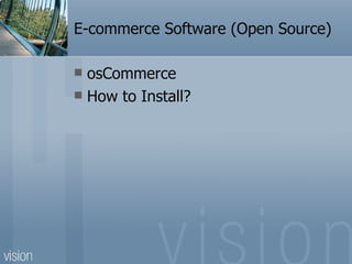 E-commerce Software (Open Source) osCommerce How to Install? 