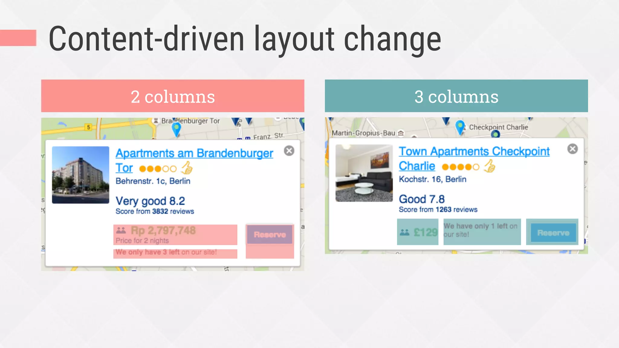 Content-driven layout change
2 columns 3 columns
 