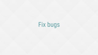 Fix bugs
 