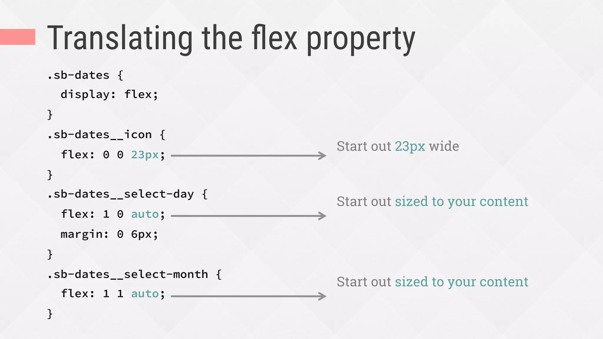 Mixed-unit layout is easier with
calc(), but not even it can do:
calc(100% - 23px - the width of
the day field in Greek)
 