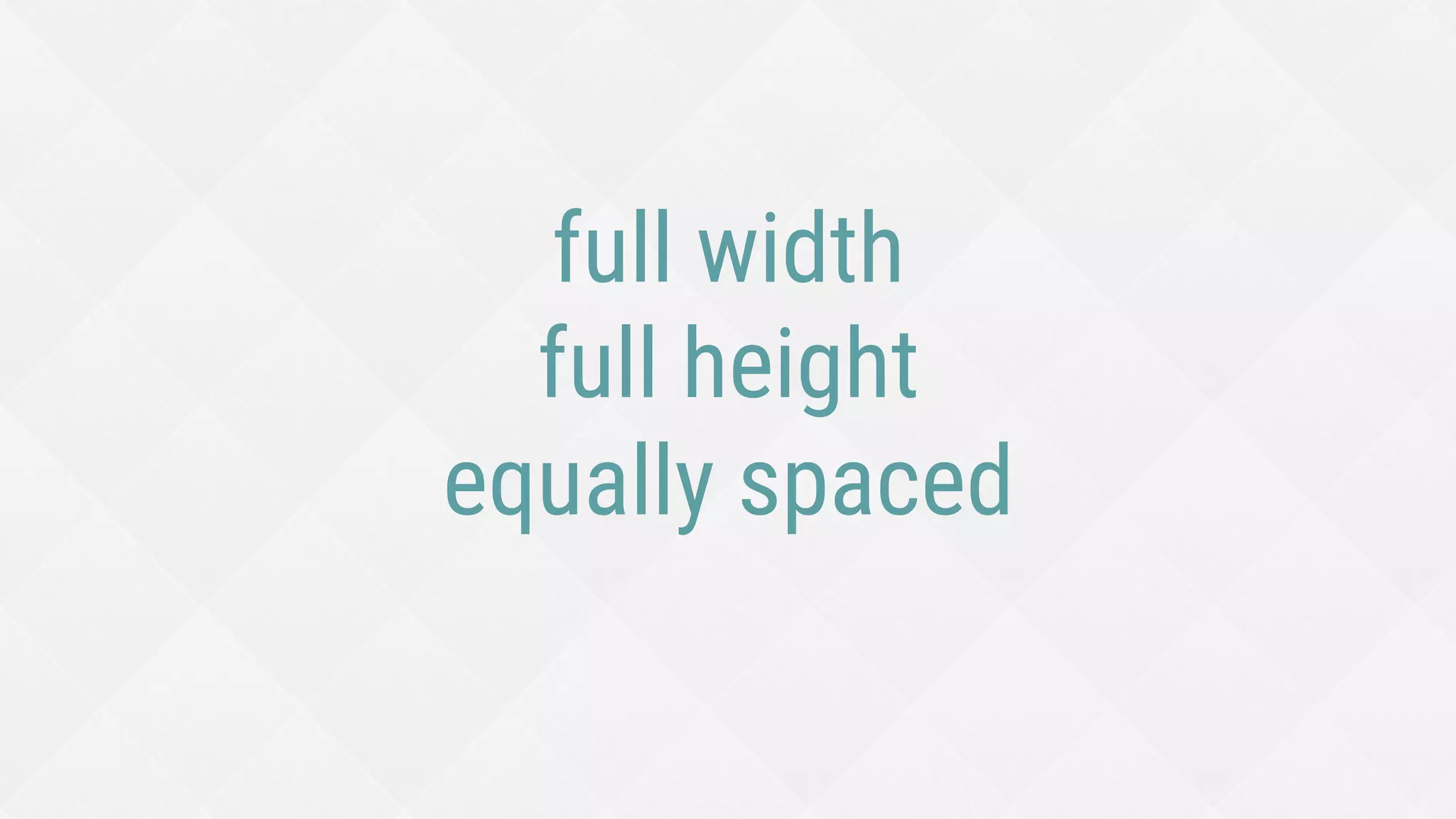 Full-height menu with equal spacing
.menu-list {
display: flex;
flex-direction: column;
justify-content: space-between;
}
.menu-list-item {
height: 100%;
display: flex;
align-items: center;
}
.menu-list {
display: flex;
flex-direction: column;
}
.menu-list-item {
flex: 1 0 auto;
display: flex;
align-items: center;
}
justify-content version ﬂex version
 