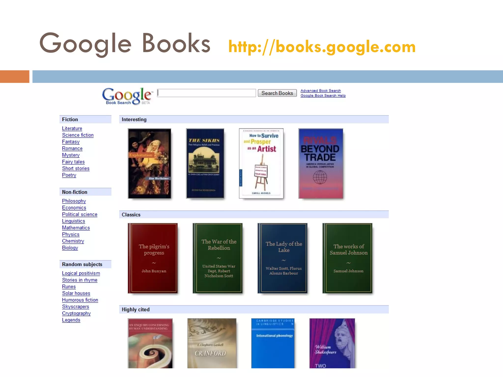 Google Books  http://books.google.com   