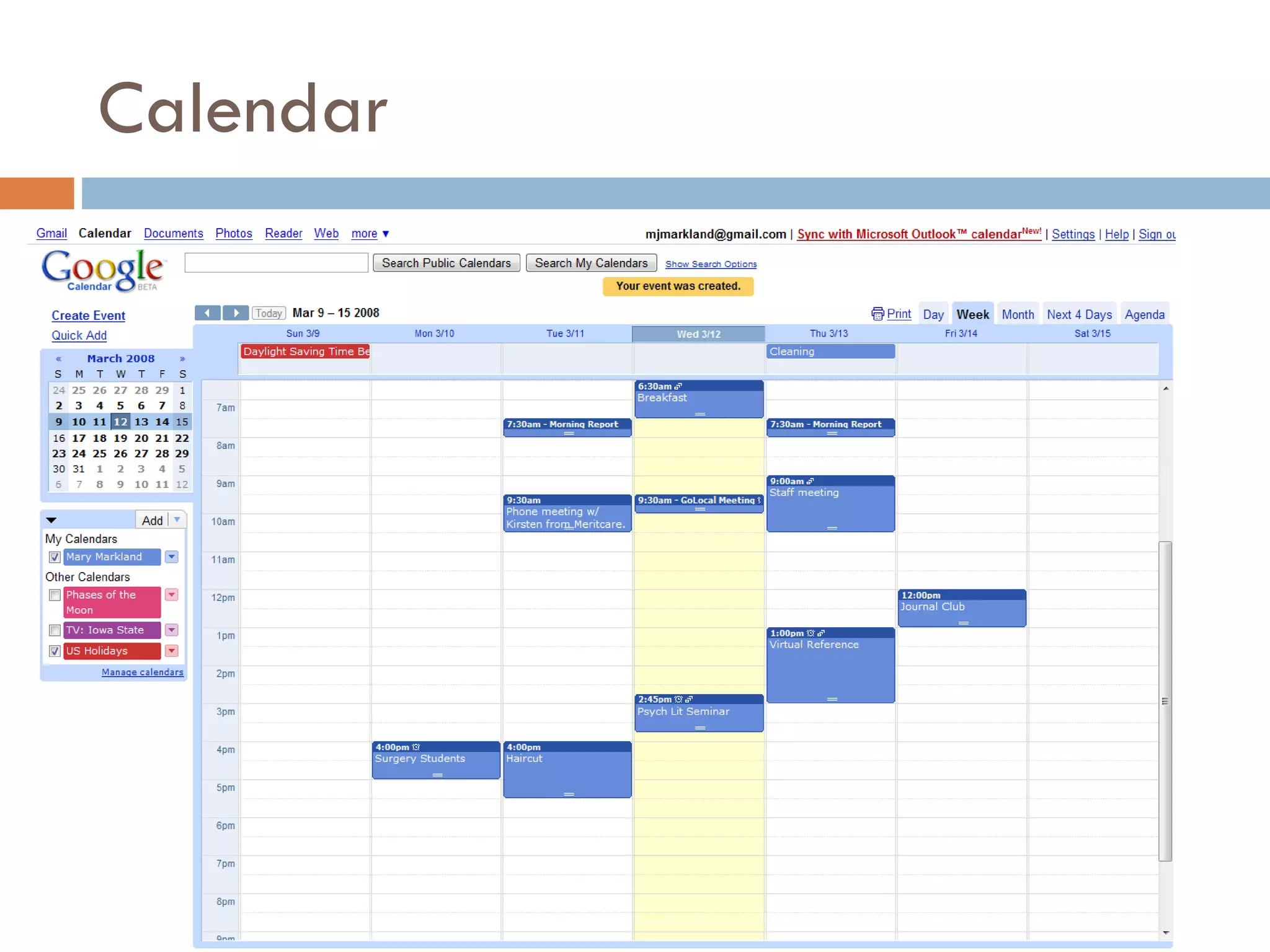 Calendar 