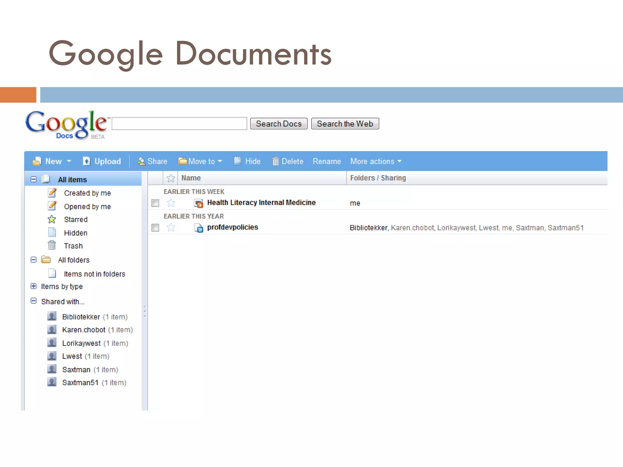 Google Documents 