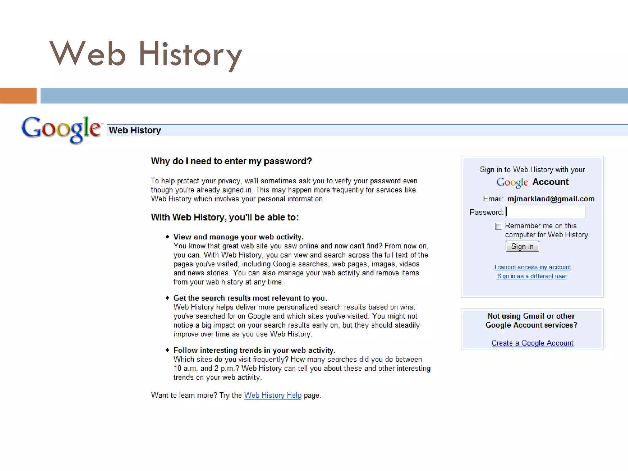 Web History 