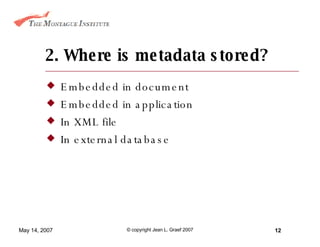 Dig Metadata Repository Using metadata repositories with search | PPT
