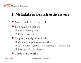 Dig Metadata Repository Using metadata repositories with search | PPT