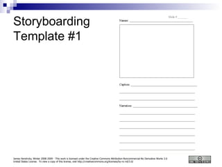 Storyboarding Template #1 
