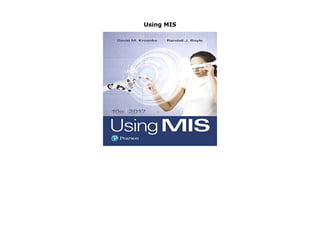 Using MIS
Using MIS by David M. Kroenke none click here https://kisamabookno1.blogspot.com/?book=013460699X
 