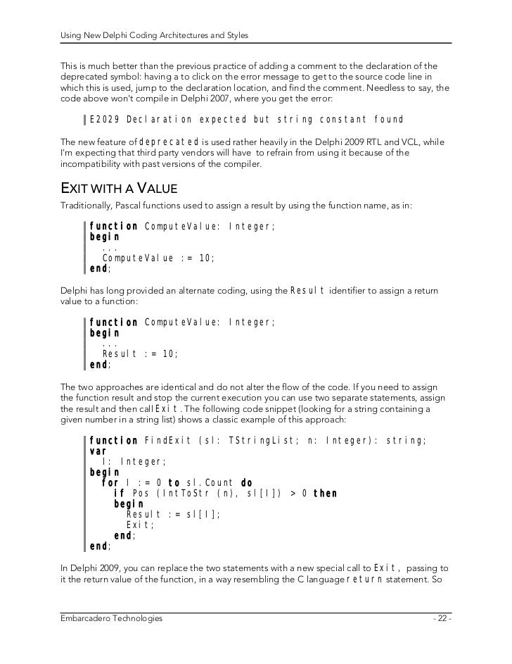 Delphi Define Directive