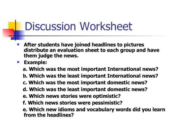 Using Newspapers To Reinforce The Four Language Skills