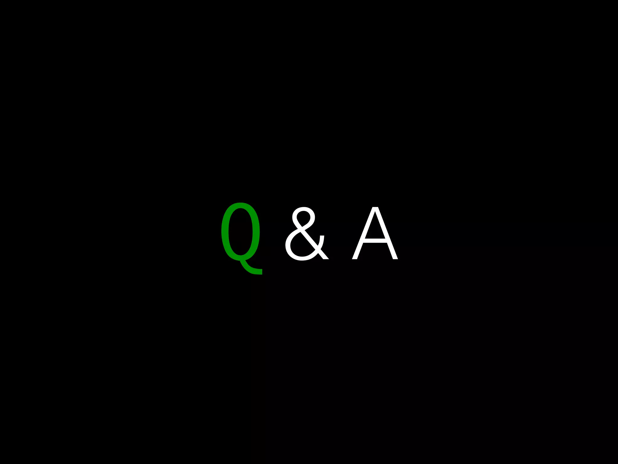 Q & A 