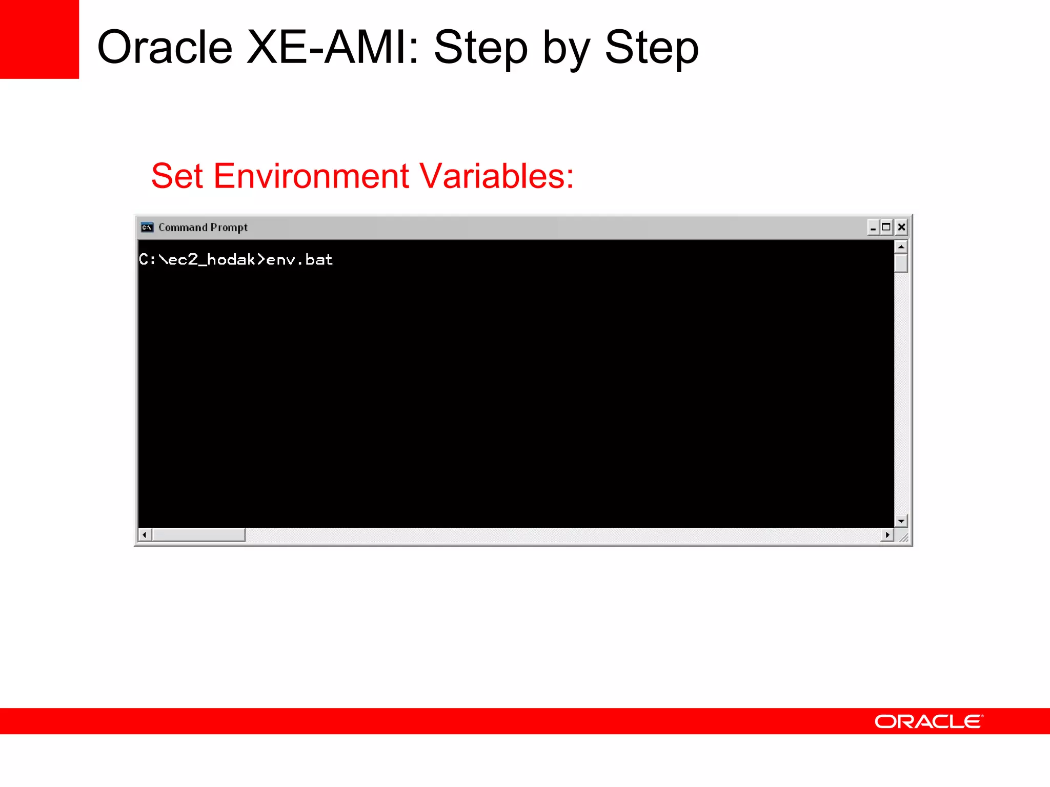 Using Oracle Database with Amazon Web Services