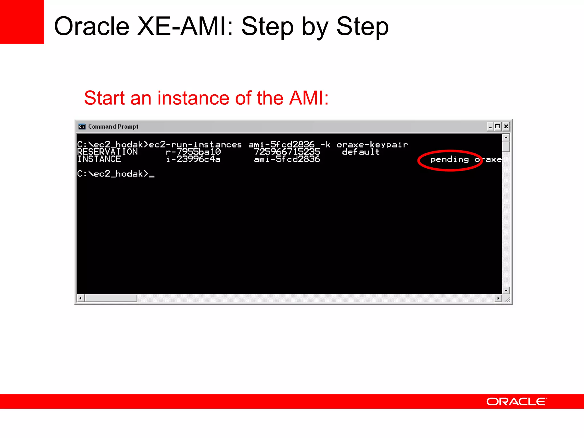 Using Oracle Database with Amazon Web Services