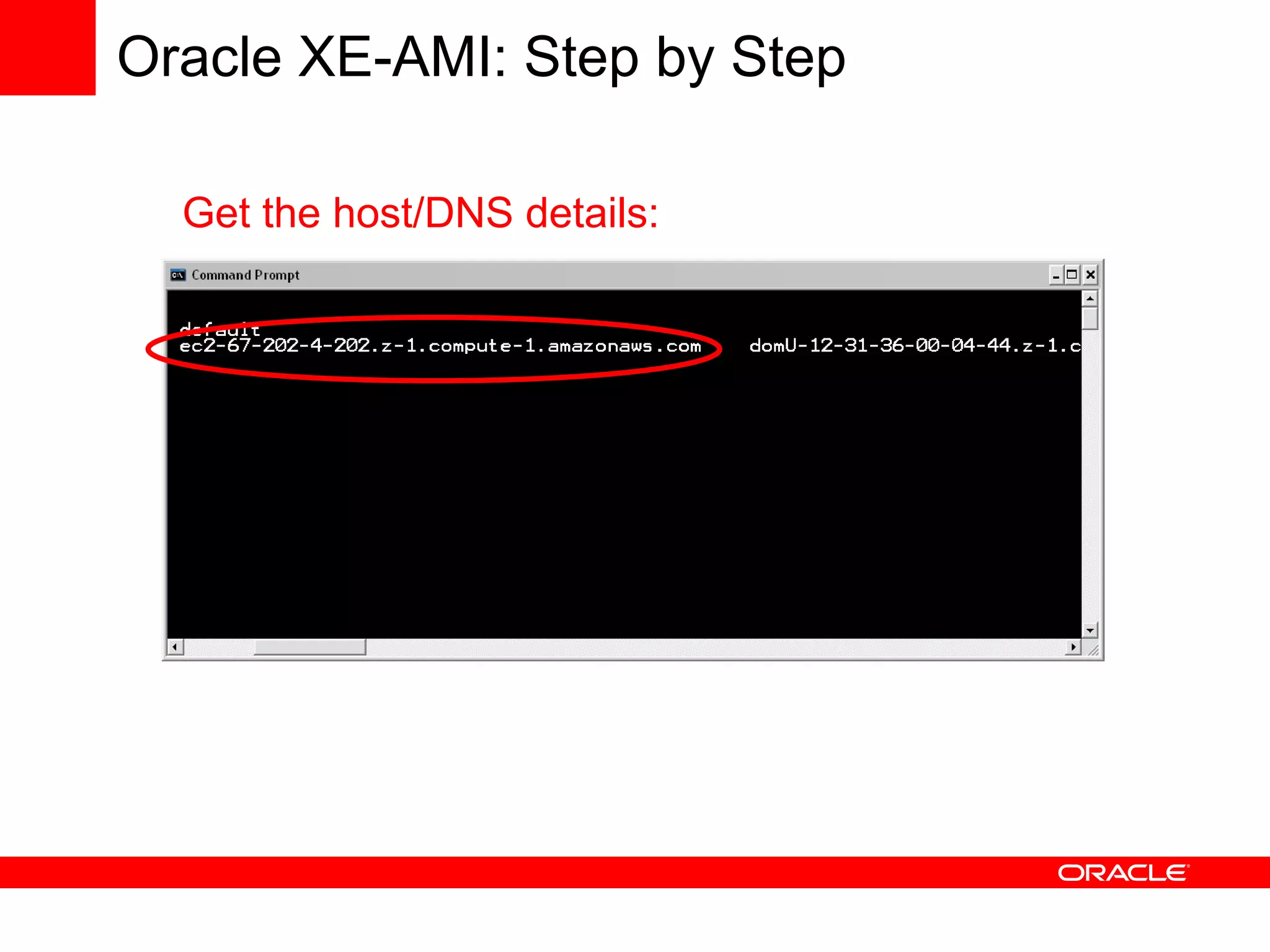 Using Oracle Database with Amazon Web Services