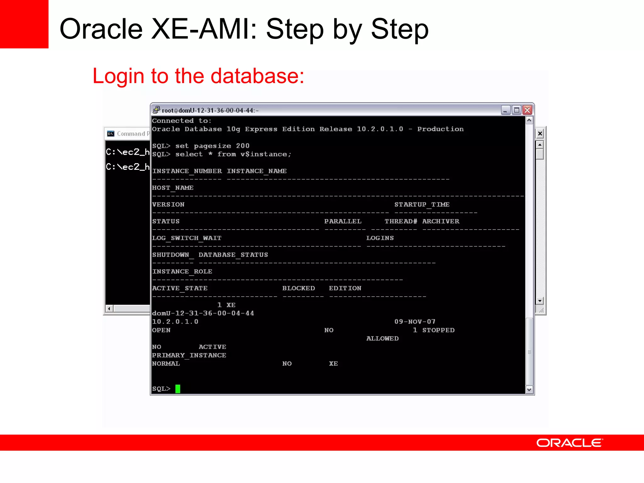 Using Oracle Database with Amazon Web Services