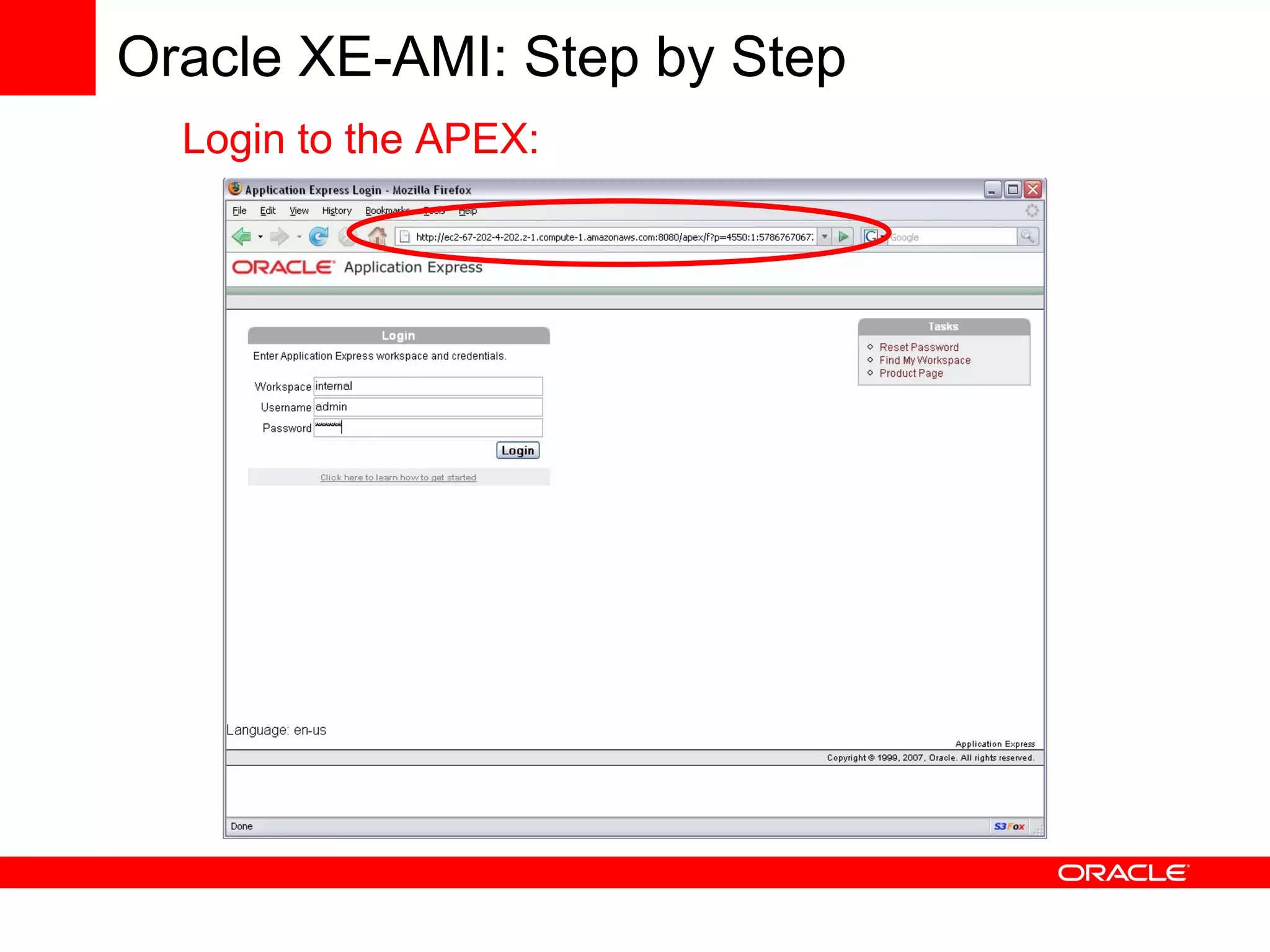 Using Oracle Database with Amazon Web Services