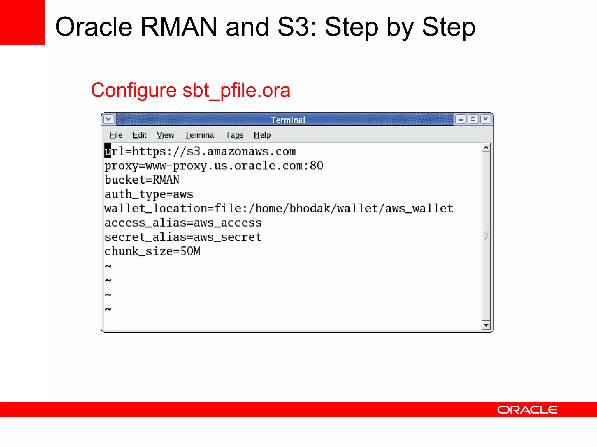 Using Oracle Database with Amazon Web Services