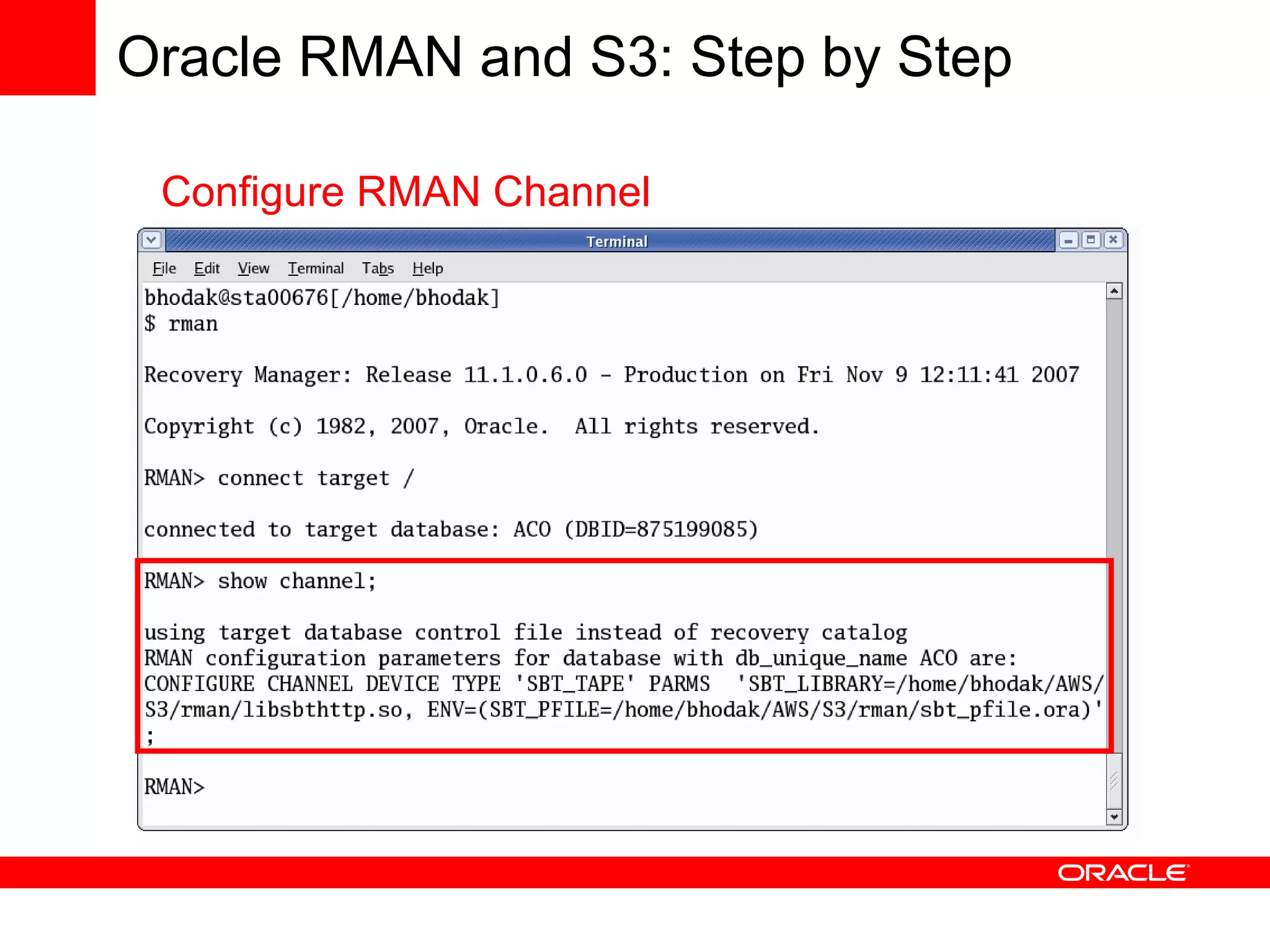 Using Oracle Database with Amazon Web Services