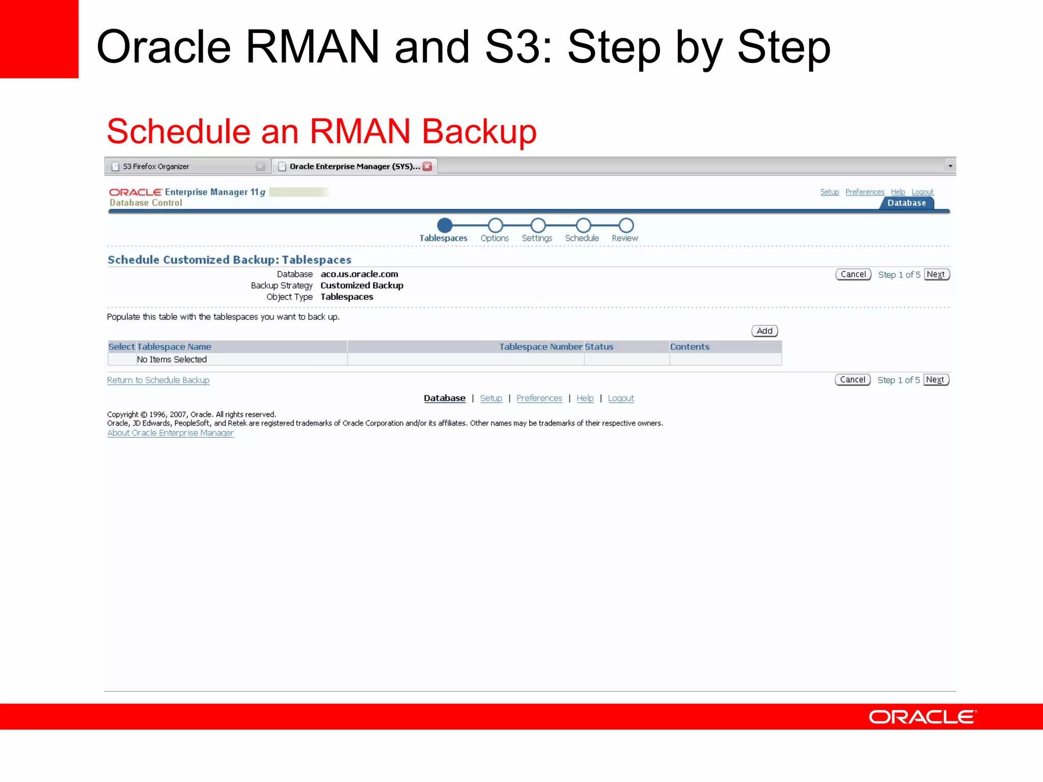 Using Oracle Database with Amazon Web Services