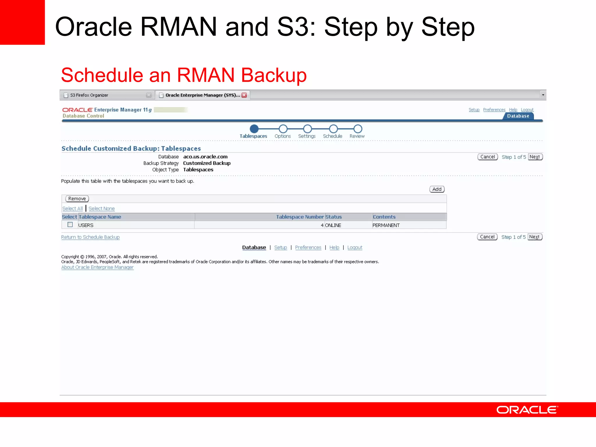 Using Oracle Database with Amazon Web Services