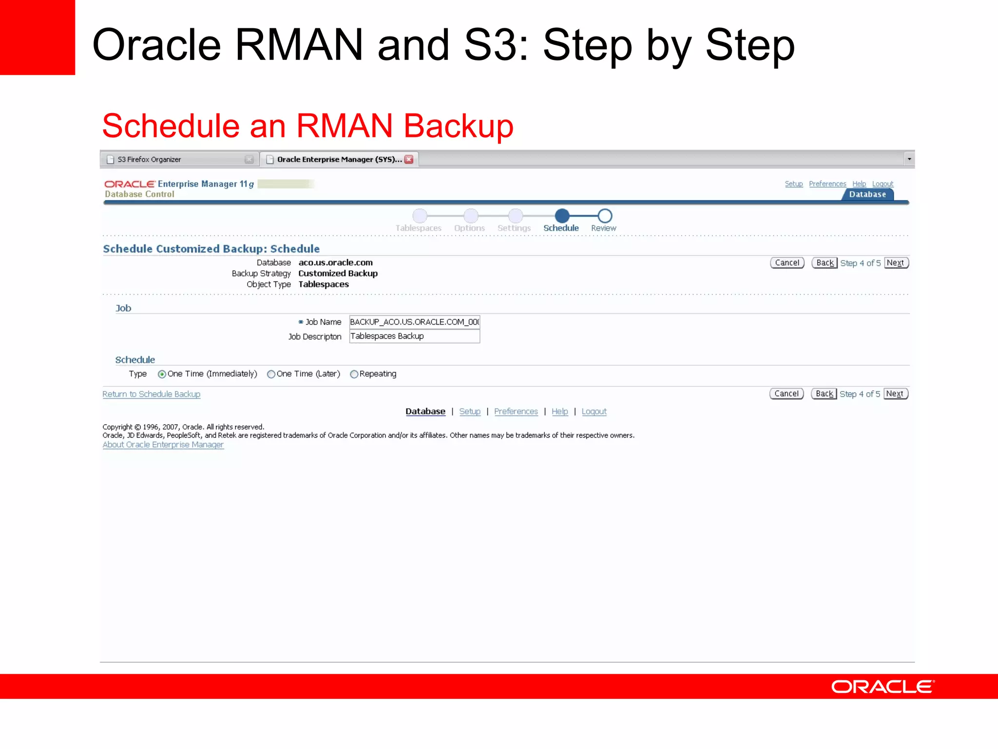 Using Oracle Database with Amazon Web Services