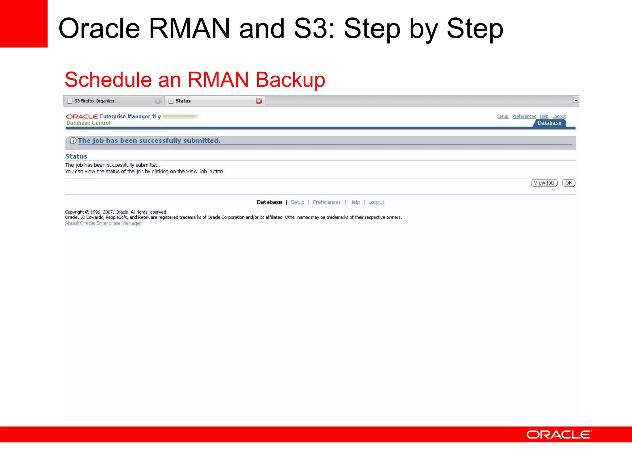 Using Oracle Database with Amazon Web Services