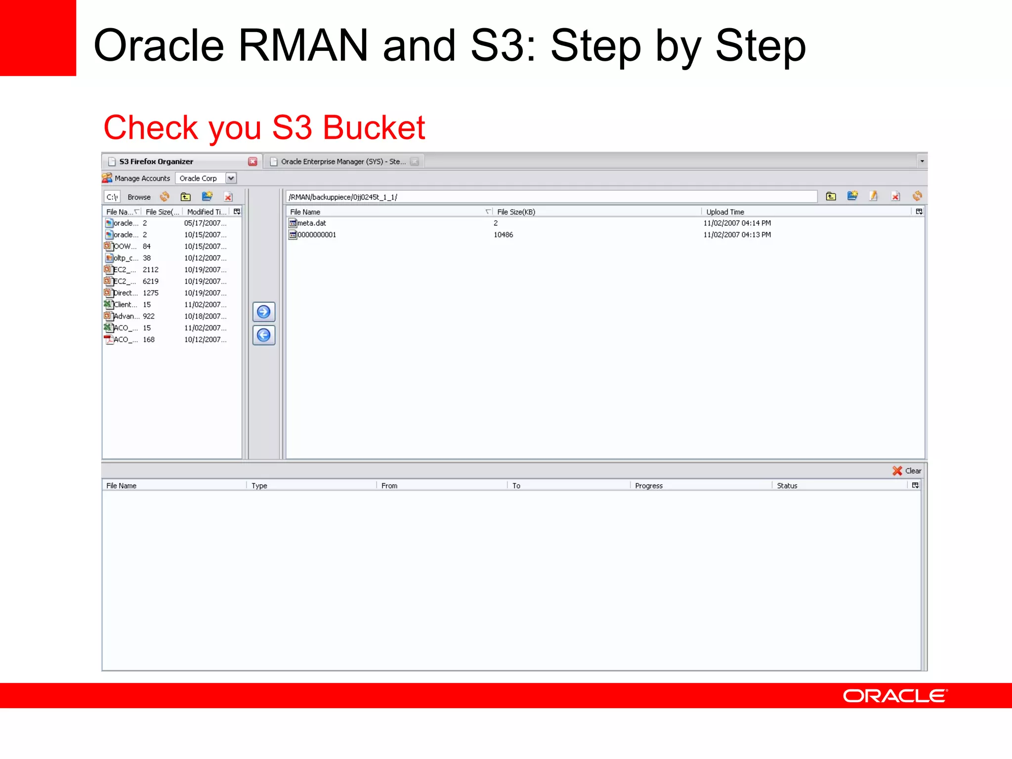 Using Oracle Database with Amazon Web Services