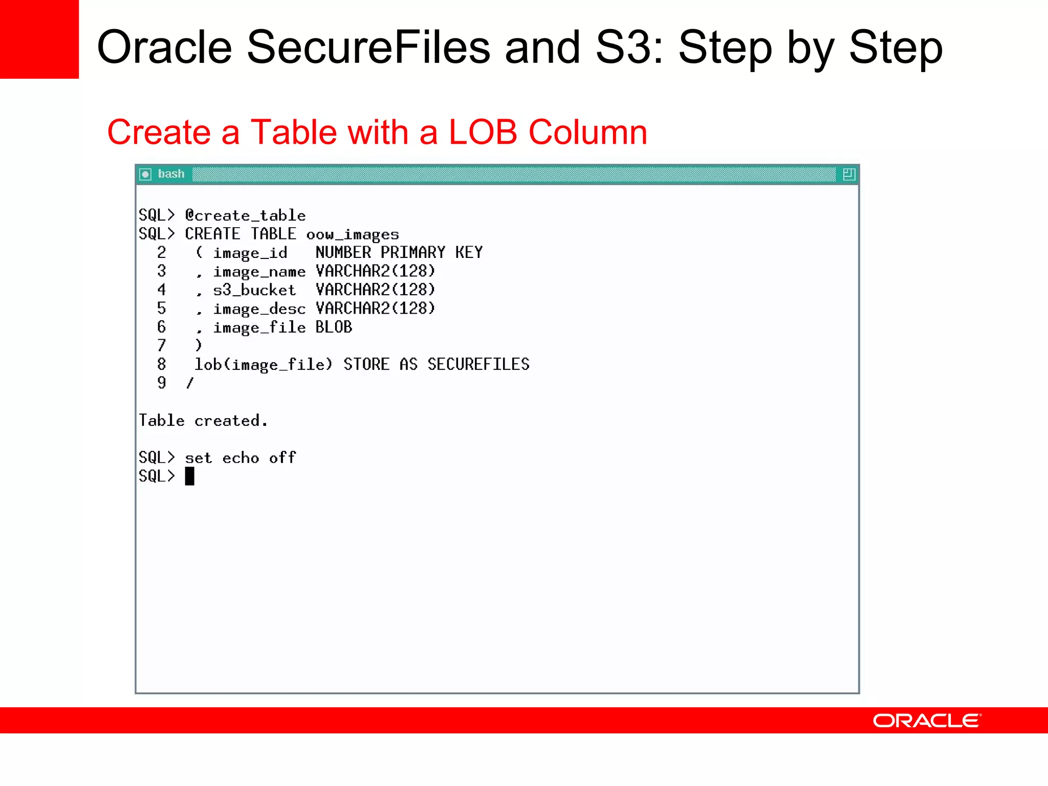 Using Oracle Database with Amazon Web Services