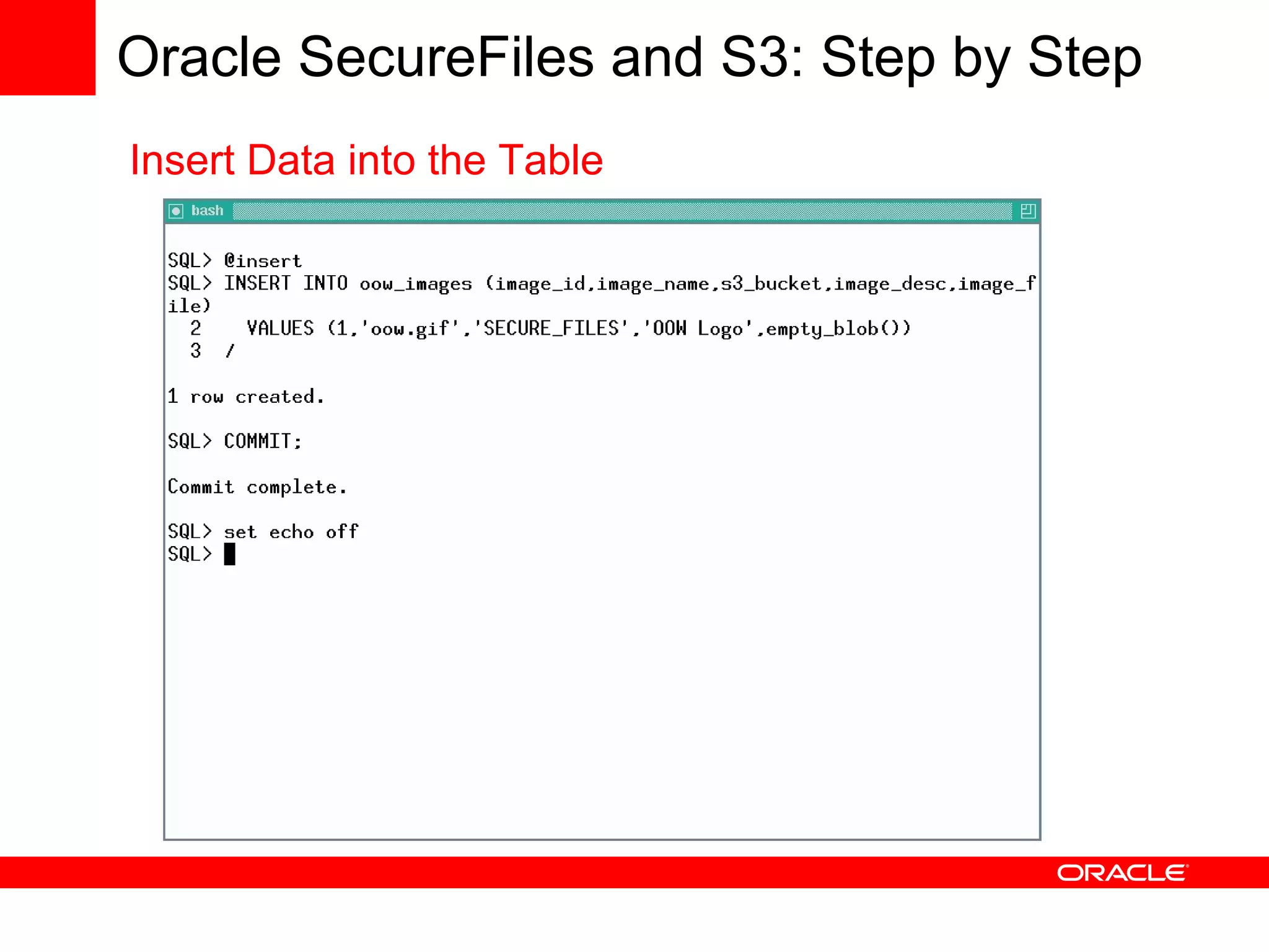 Using Oracle Database with Amazon Web Services