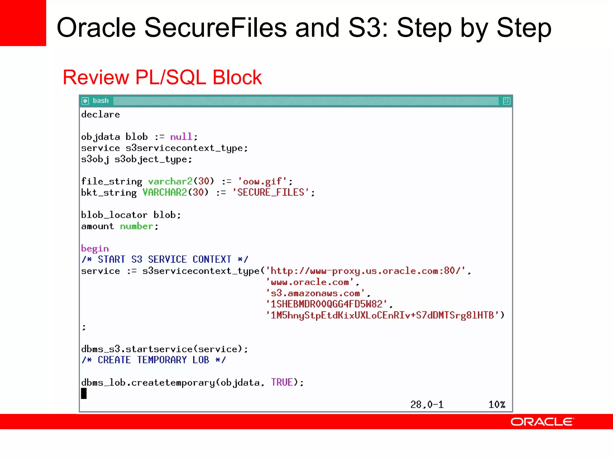 Using Oracle Database with Amazon Web Services
