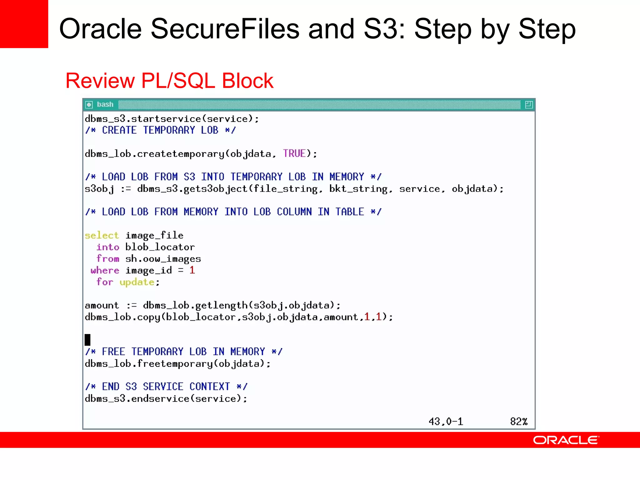 Using Oracle Database with Amazon Web Services