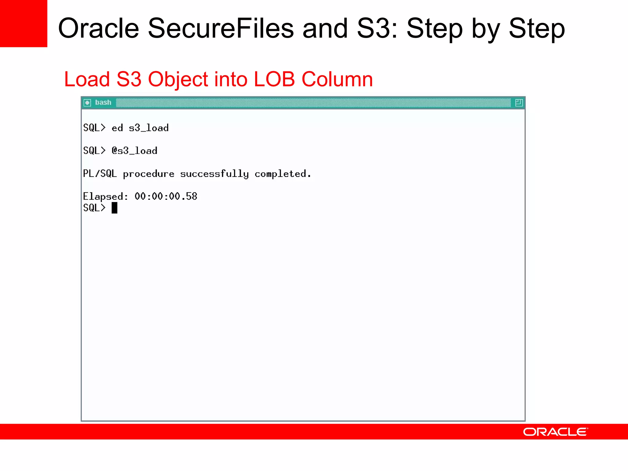 Using Oracle Database with Amazon Web Services