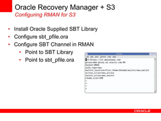 Using Oracle Database with Amazon Web Services