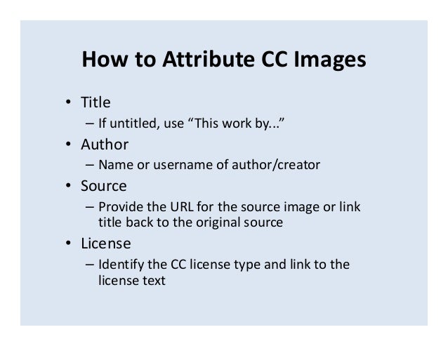using photos licensed under creative commons