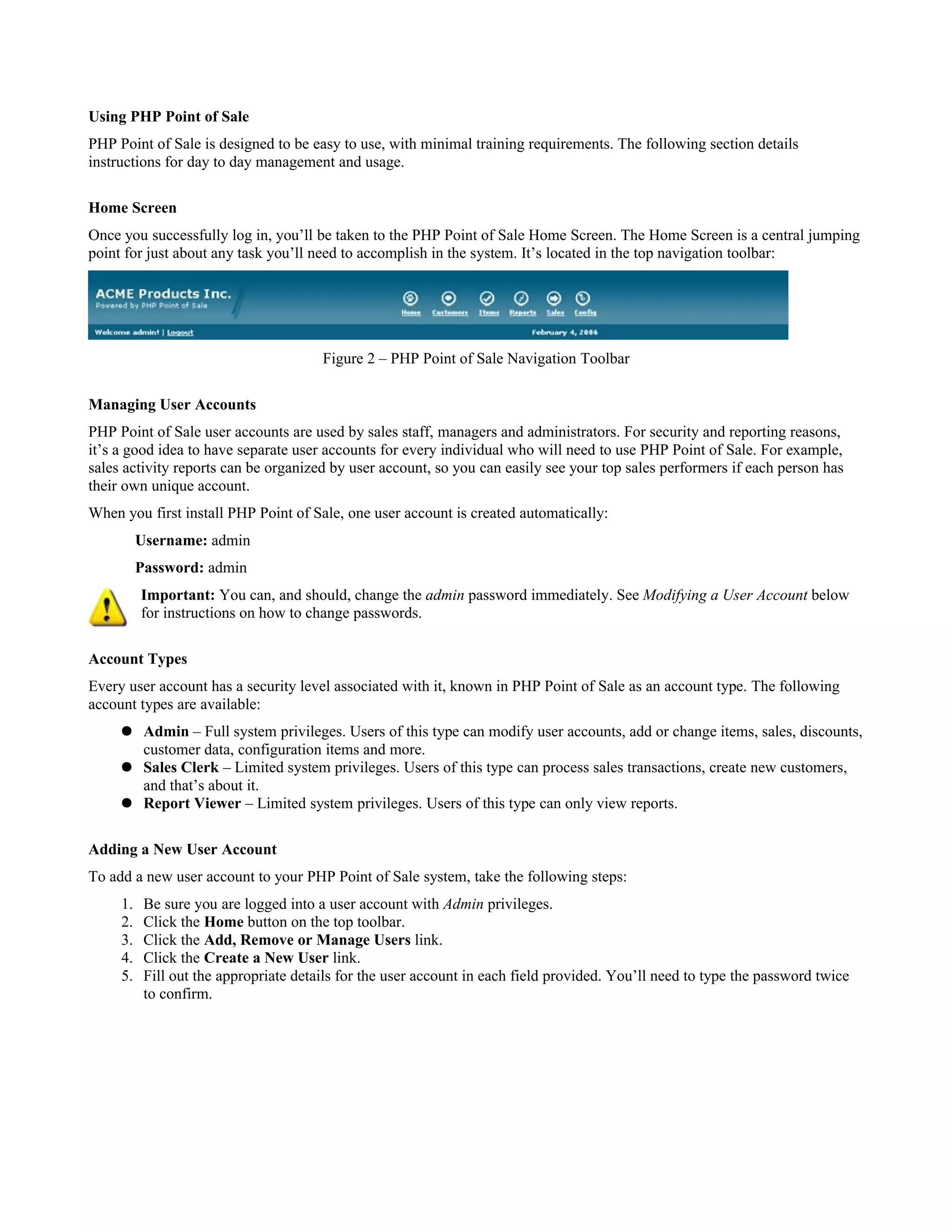 Using PHP Point of Sale | PDF