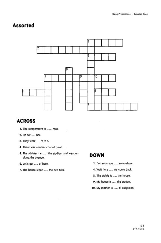 exercises prepositions exercises prepositions exercises