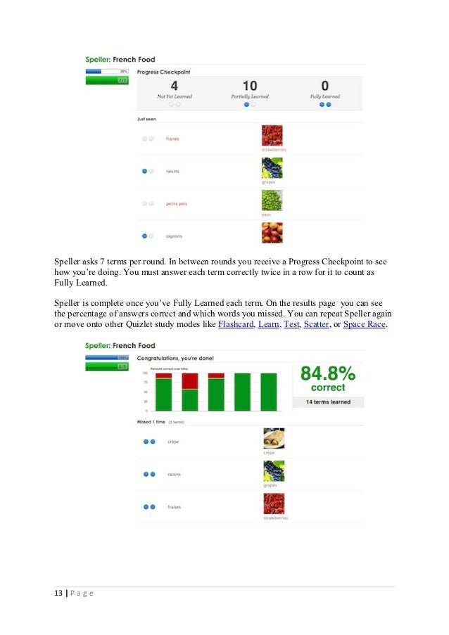 Using Quizlet Using Quizlet